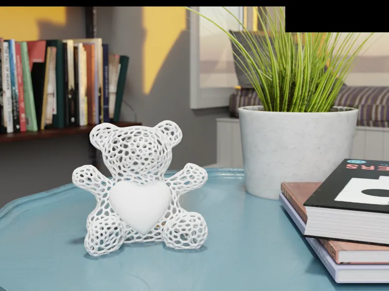 Voronoi Bear of Love