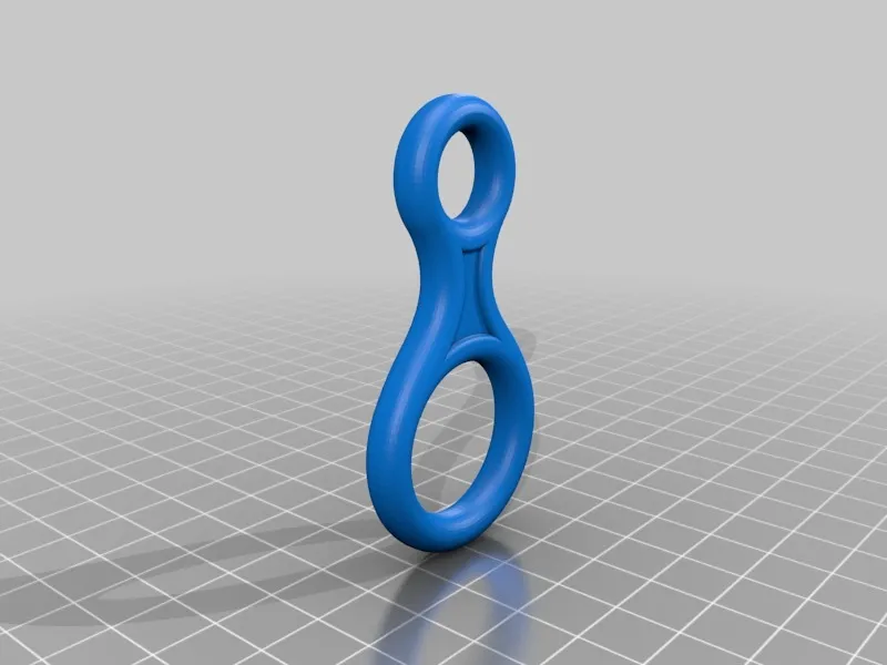 Figure 8 belay keychain