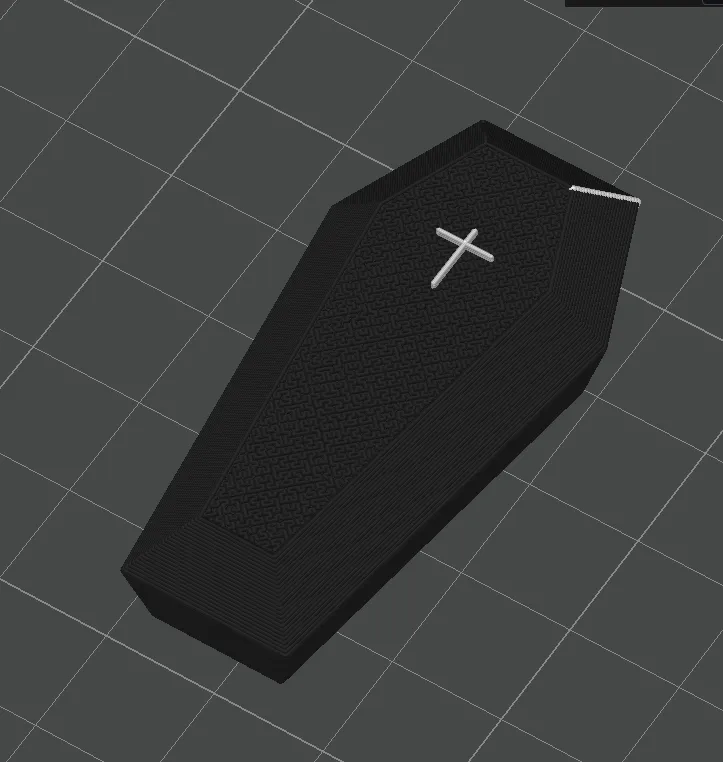 Coffin keychain