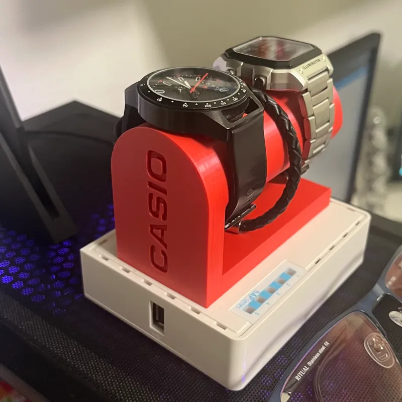 Simple watch stand - (with/without Casio logo)