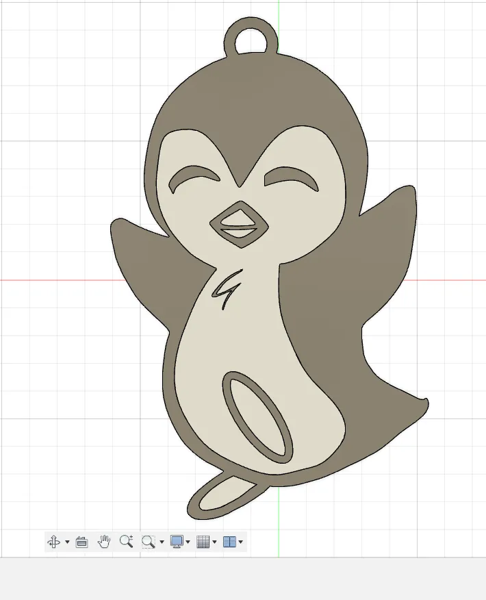 Penguin key chain