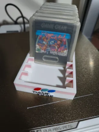 Sega Gamegear 12 Cartdriges Holder with logo