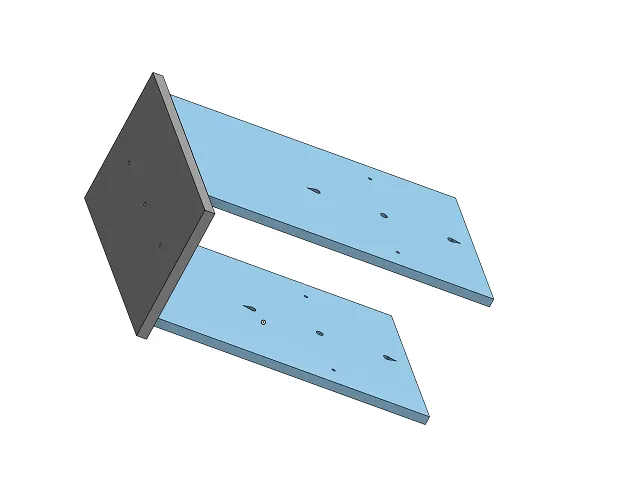 Template for 35mm door handles 