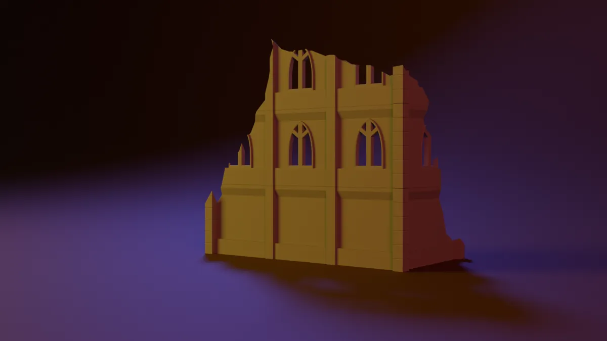 Bâtiment de décor pour Warhammer 40k (n°2)