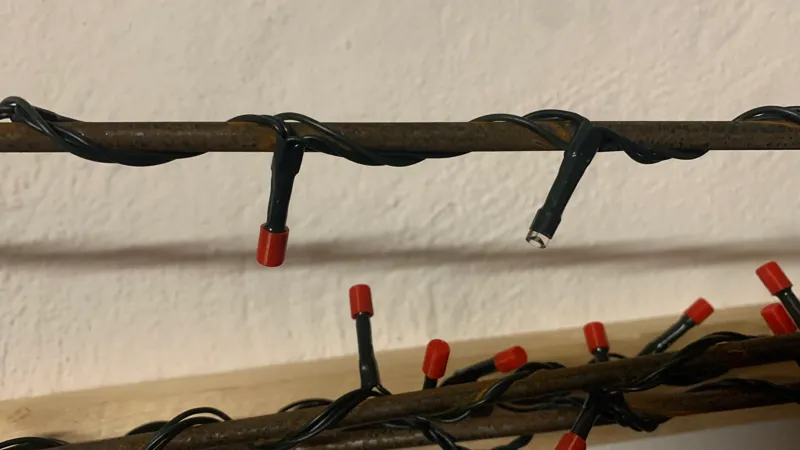 Color caps for fairy lights