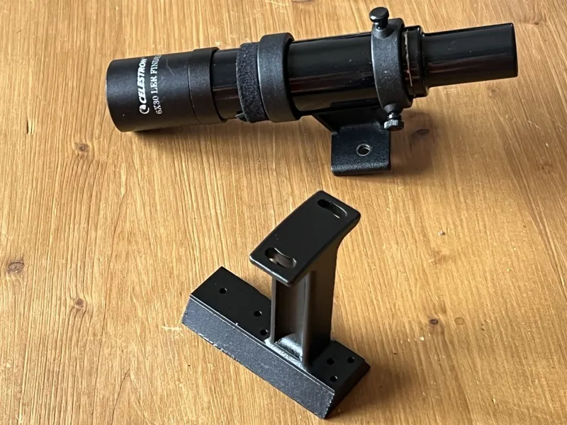 Celestron C8 finderscope support for mini Vixen clamp