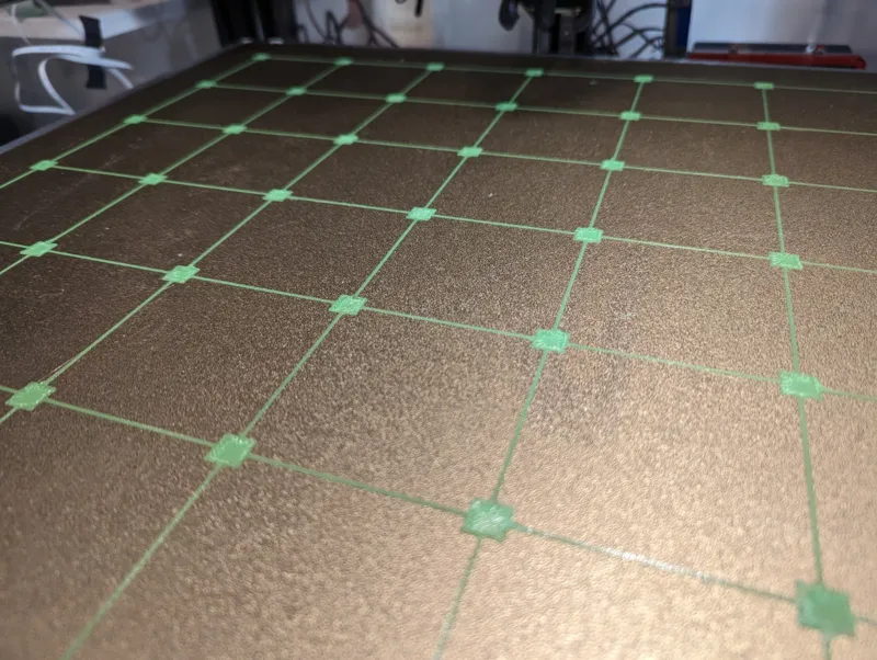 Ratrig 500 Quick Bed Level test 7x7sq  430x430mm