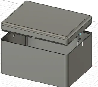 Box with snap 200x150x120