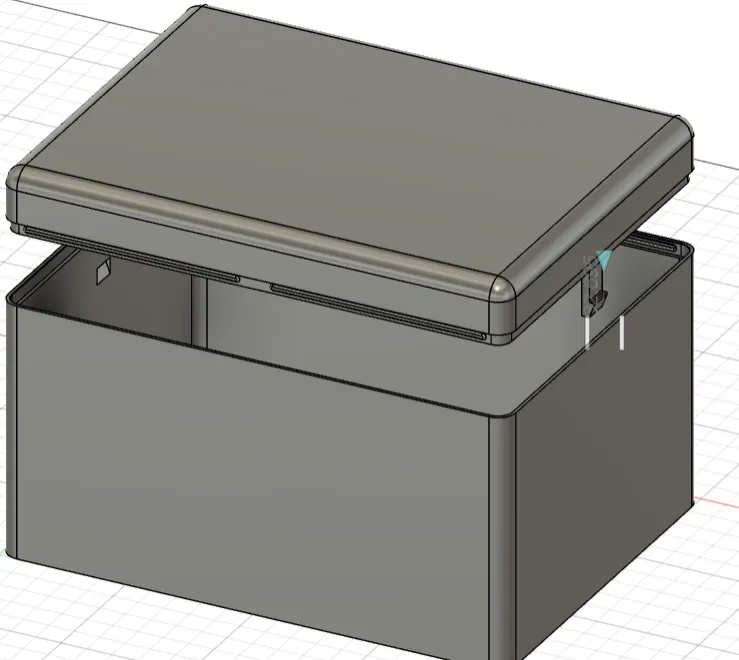 Box with snap 200x150x120