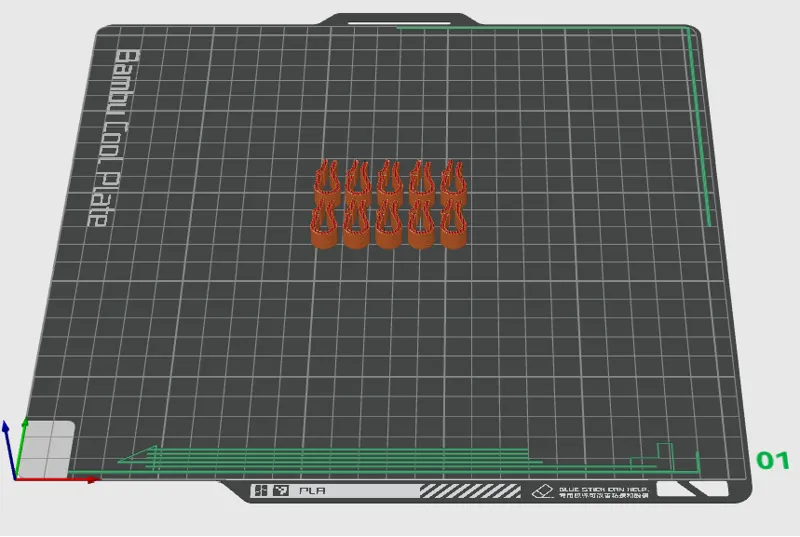 Uni filament clip
