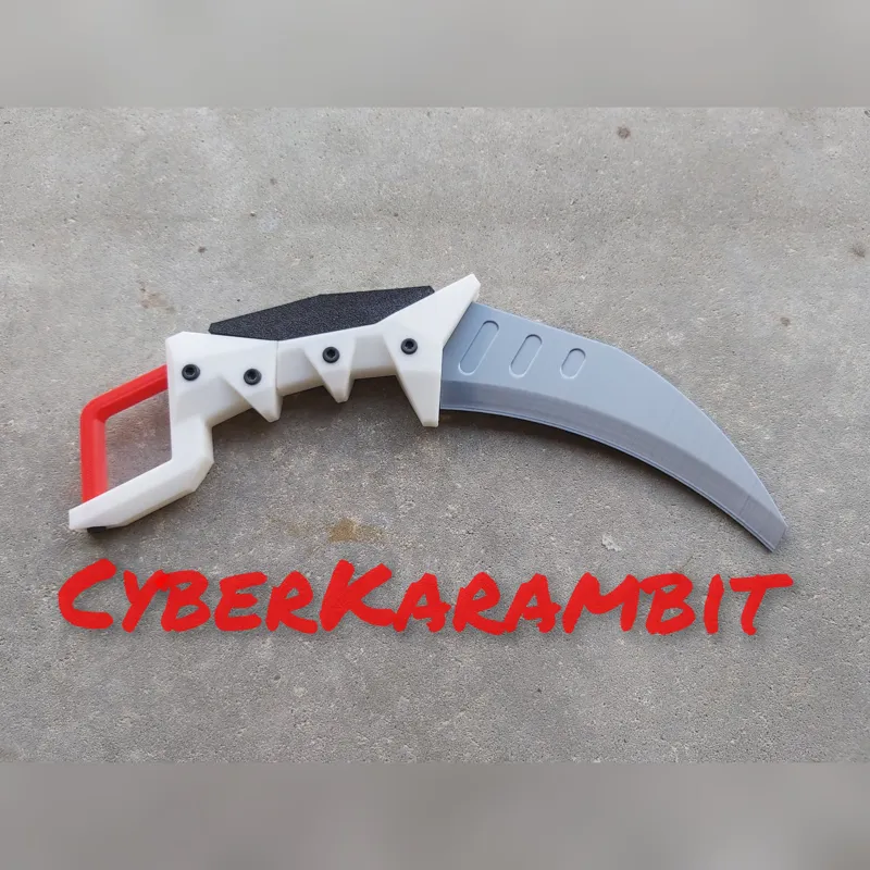 Cyber Karambit (no supports, no glue)