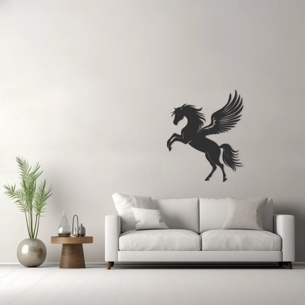 3D Pegasus Grassland 318 Wall Murals