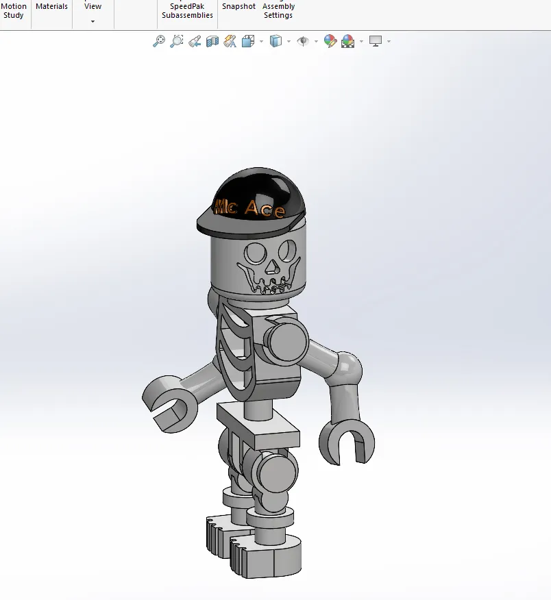 Brick Skeleton figurine by tim.scheerder - MakerWorld