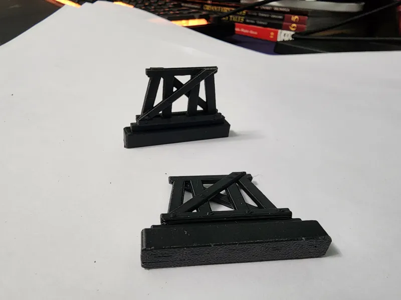 N scale, train trestles and the bridge that goes with them