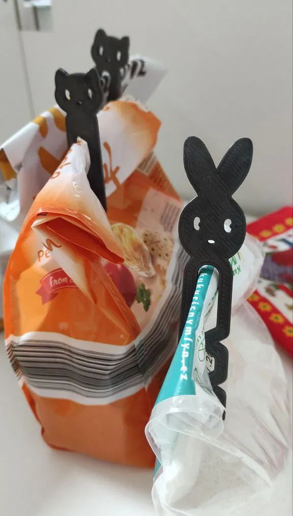 Bag clips Cat and Rabbit