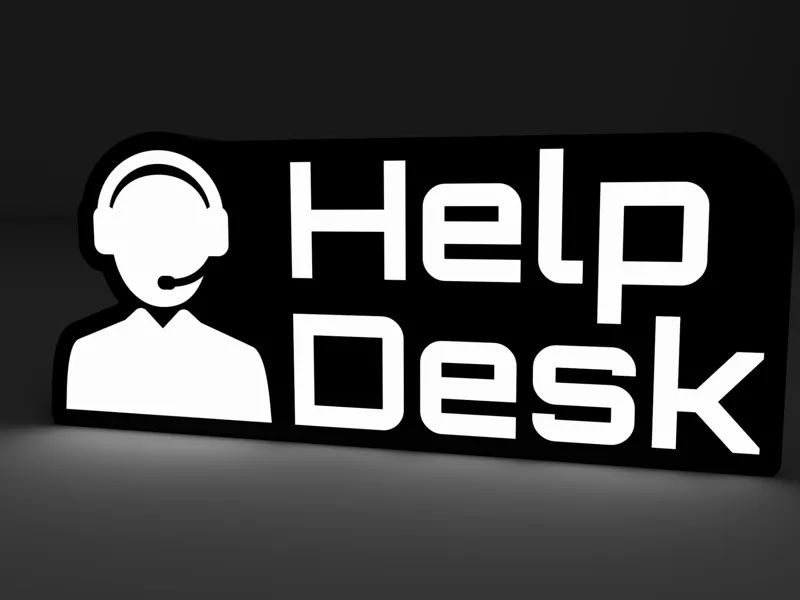 Help Desk Tech Support Callcenter Lightbox