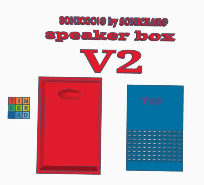 sonicgo by sonicear speakerbox v2 .stl