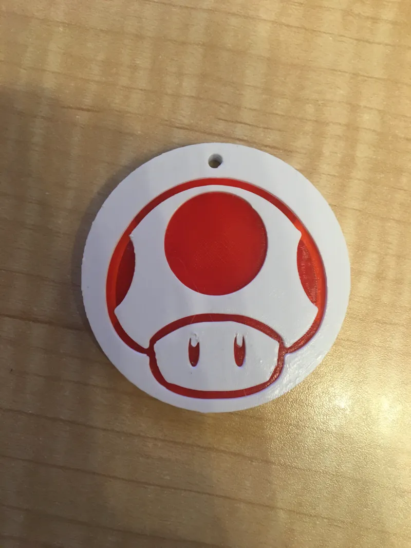 Super Mushroom Logo Mario Coin