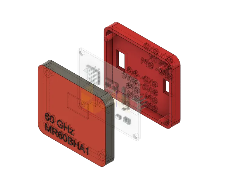 MR60BHA1 60GHz mmWave Module, Push Fit Case