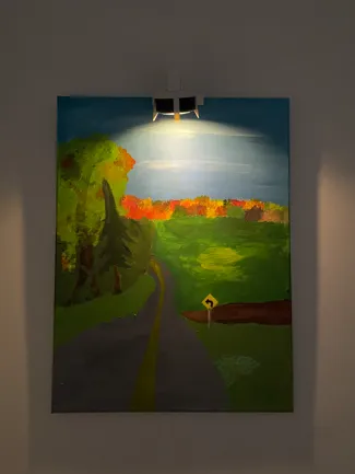 Painting light holder