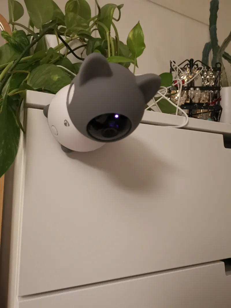 Nedis smart baby cam (WIFICI30CGY) - IKEA NORDLI drawer mount