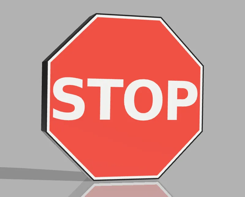 Stop Led Lamp