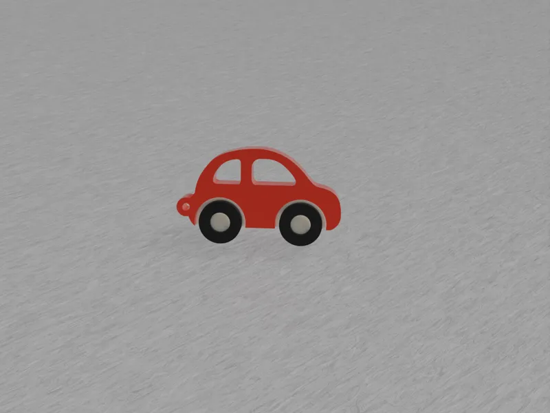 Cute car keychain