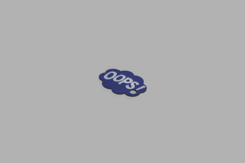 Opps Gun charm