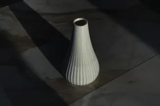 Decorative vase | 3D printing “Sylt” | Pampas grass | Dried flowers | Decoration | Eucalyptus