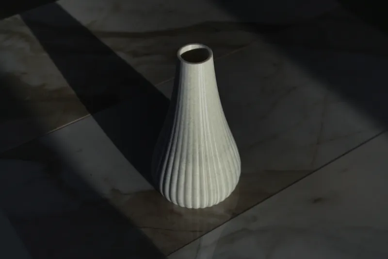 Decorative vase | 3D printing “Sylt” | Pampas grass | Dried flowers | Decoration | Eucalyptus 