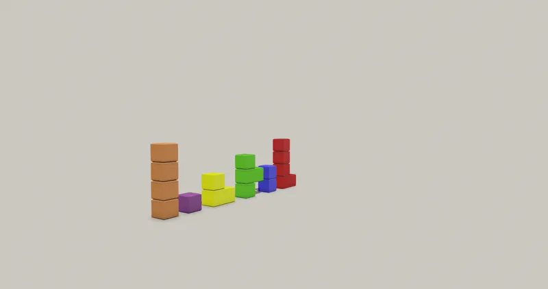 Tetris Pezzi anche singoli da 1Cm