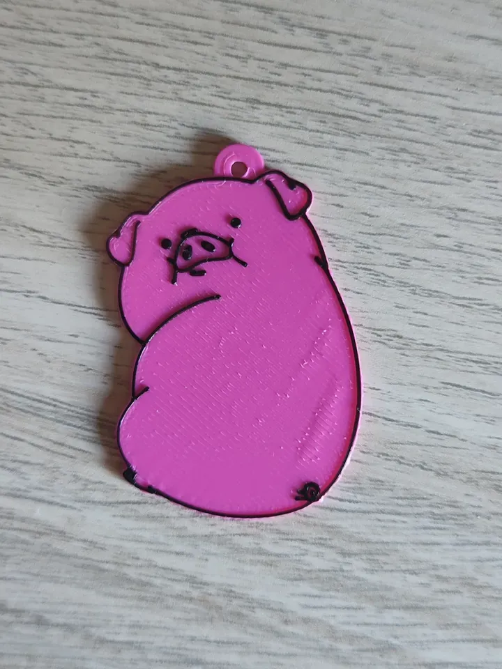 Waddles Keyring