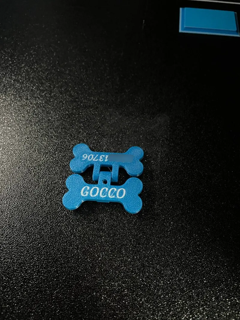 Foldable dog tag