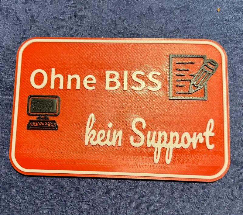 BISS Support Sign