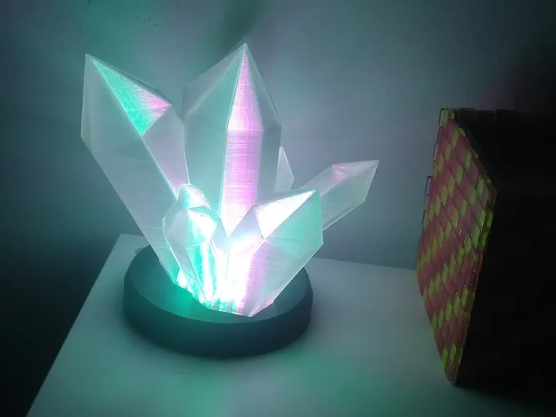 Beautiful Crystal Lamp with WLED