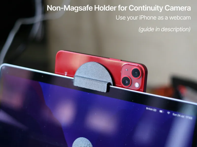 Non-MagSafe iPhone Holder for Continuity Camera