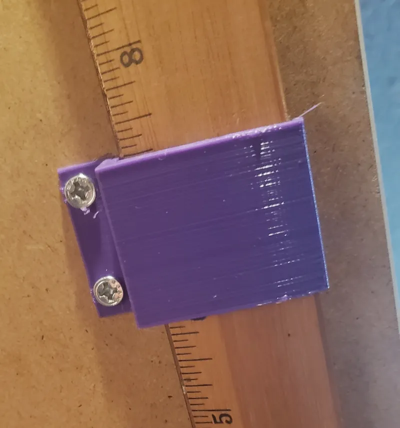 Under desk Ruler Holder