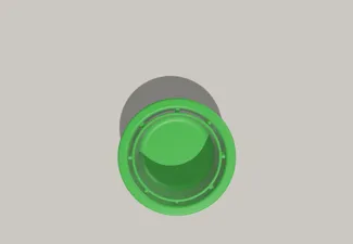 12oz to 10oz cup converter with an ice slot.