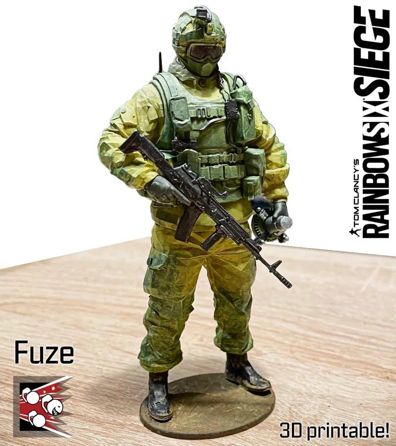 Fuze operator from Rainbow Six Siege (figurine/statue)