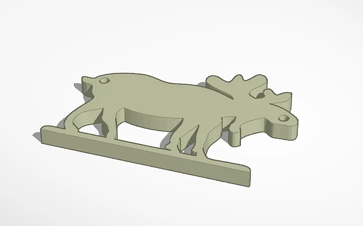 moose keychain