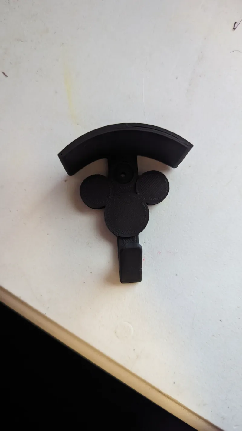 Mickey Mouse Ear Wall Mount With Hook