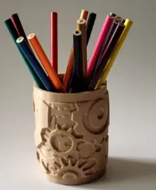 steampunk pen holder