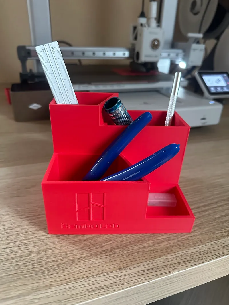 Schreibtisch Organizer Bambu Logo