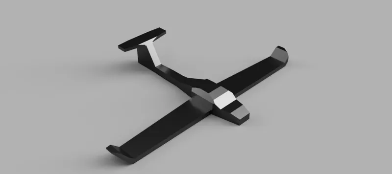 Low Poly DA20 Plane 1:232 scale