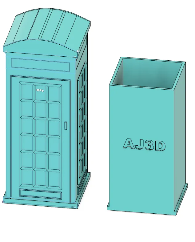 London Telephone Booth Hidden Storage.