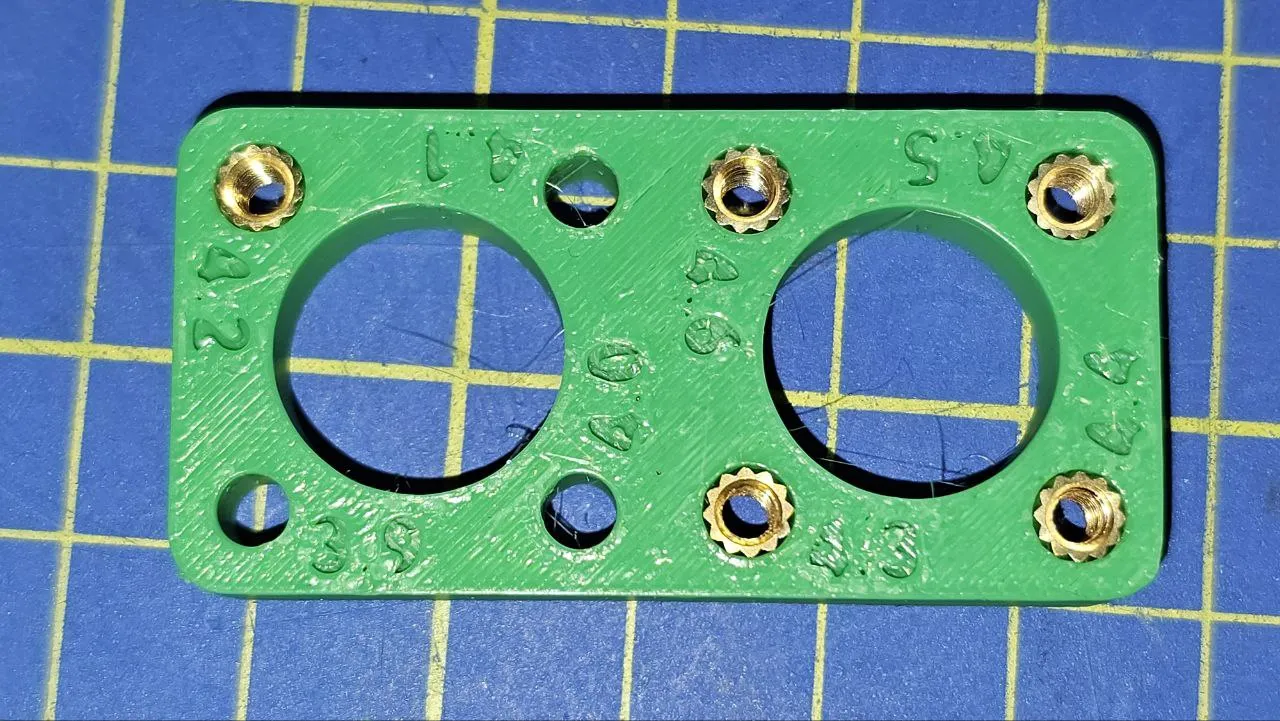 Test and calibration for brass threaded inserts by Myzhar MakerWorld ...