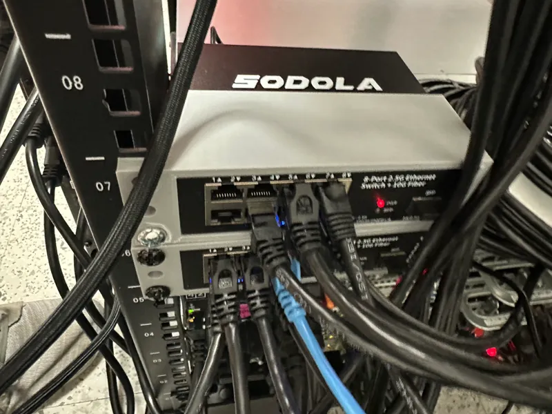 SODOLA 8-Port rack ear