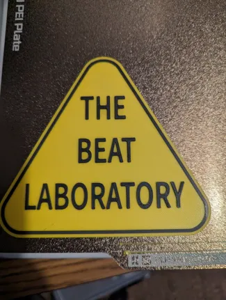 Beat Laboratory Sign 2 Color