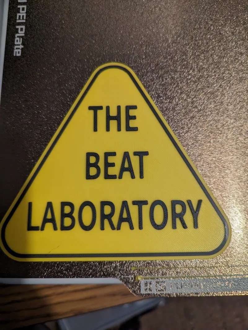 Beat Laboratory Sign 2 Color