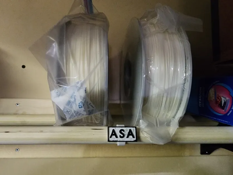 filament lables for 1" doweling